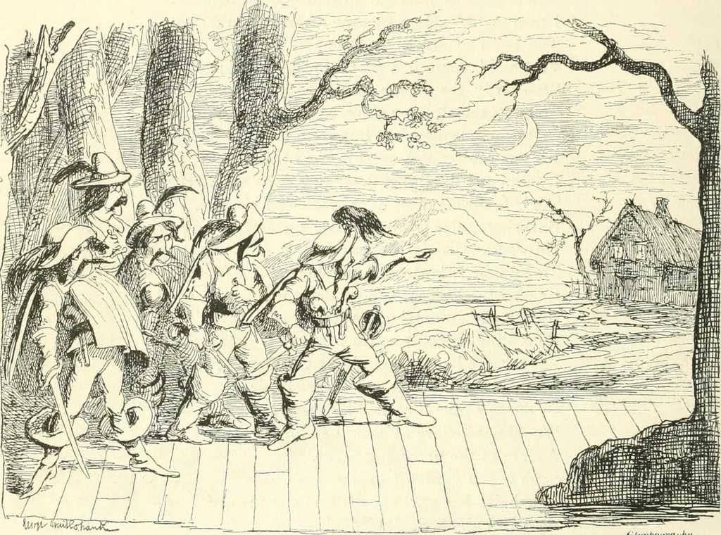 An illustration from George Cruikshank's Table-book, 1845, leaf 58