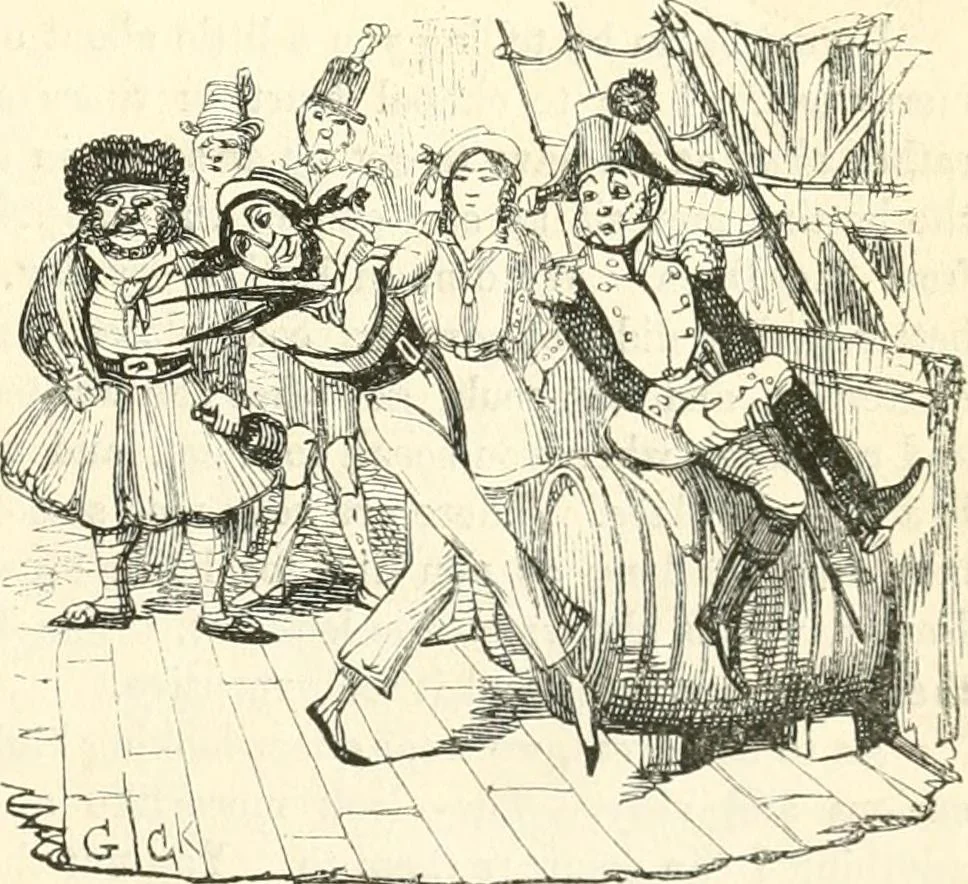 An illustration from George Cruikshank's Table-book, 1845, leaf 59