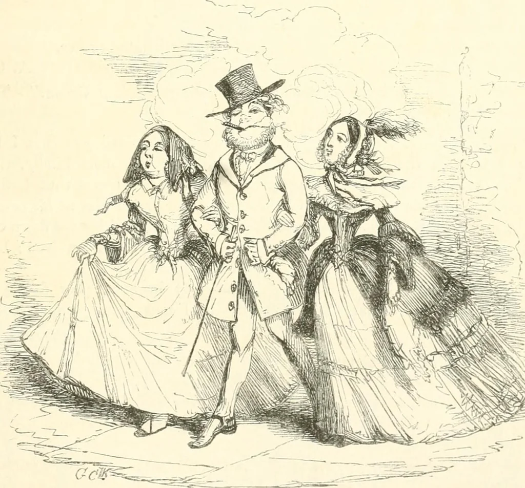 An illustration from George Cruikshank's Table-book, 1845, leaf 61