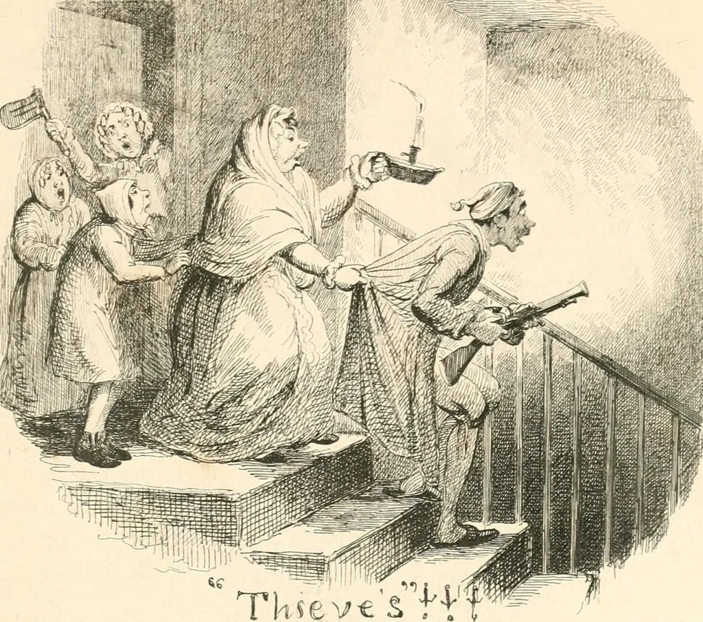An illustration from George Cruikshank's Table-book, 1845, leaf 7