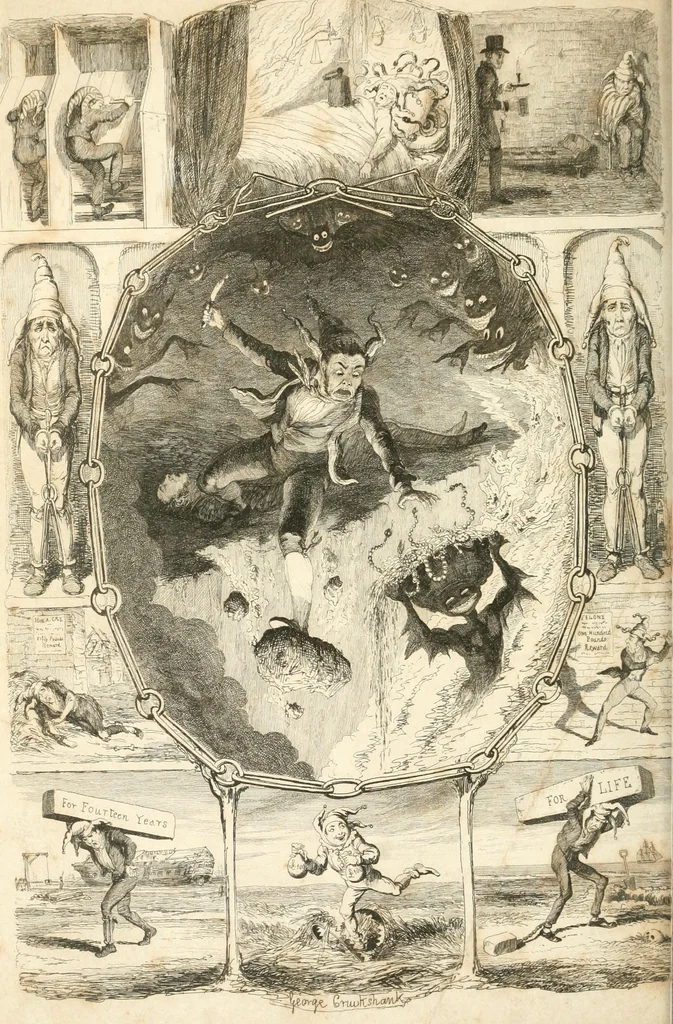 An illustration from George Cruikshank's Table-book, 1845, leaf 72