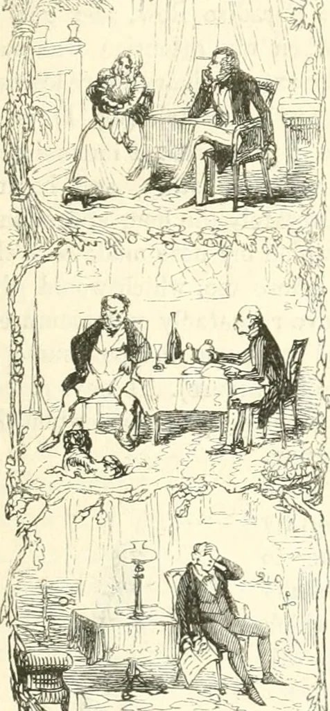 An illustration from George Cruikshank's Table-book, 1845, leaf 83