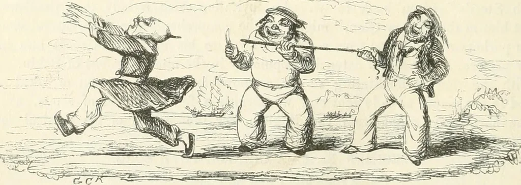 An illustration from George Cruikshank's Table-book, 1845, leaf 92