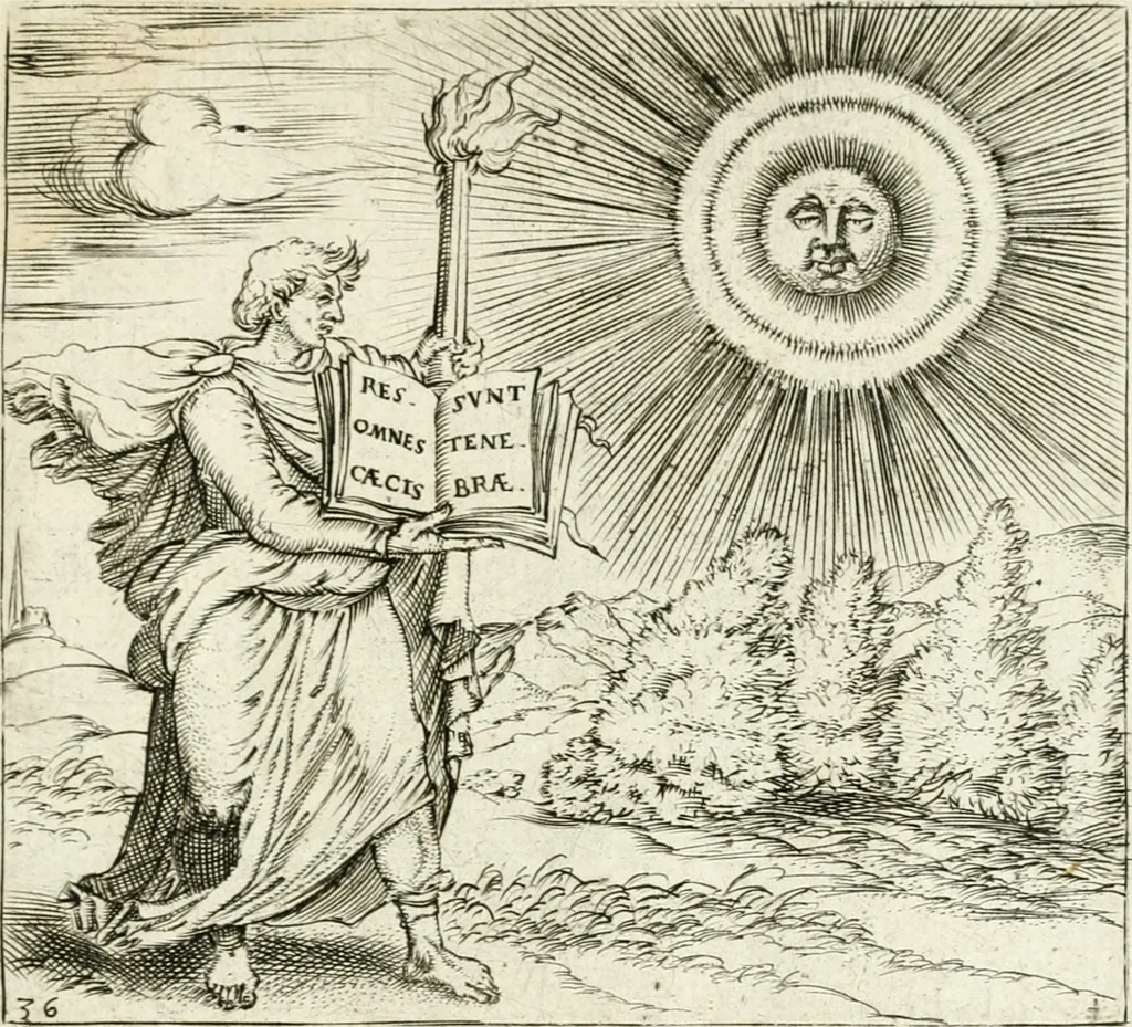 An illustration from Georgiae Montaneae, nobilis Gallae, Emblematvm Christianorvm centvria : cum eorundem Latina interpretatione = Cent emblemes chrestiens, 1584, leaf 162
