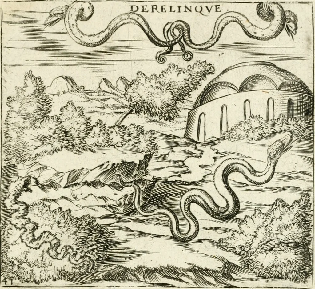 An illustration from Georgiae Montaneae, nobilis Gallae, Emblematvm Christianorvm centvria : cum eorundem Latina interpretatione = Cent emblemes chrestiens, 1584, leaf 182