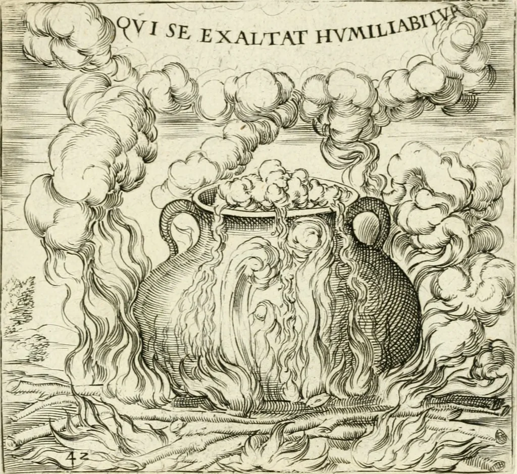 An illustration from Georgiae Montaneae, nobilis Gallae, Emblematvm Christianorvm centvria : cum eorundem Latina interpretatione = Cent emblemes chrestiens, 1584, leaf 186