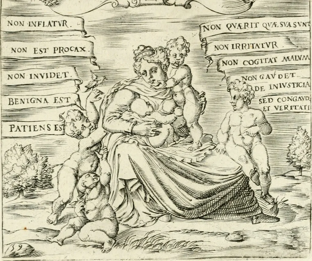 An illustration from Georgiae Montaneae, nobilis Gallae, Emblematvm Christianorvm centvria : cum eorundem Latina interpretatione = Cent emblemes chrestiens, 1584, leaf 254