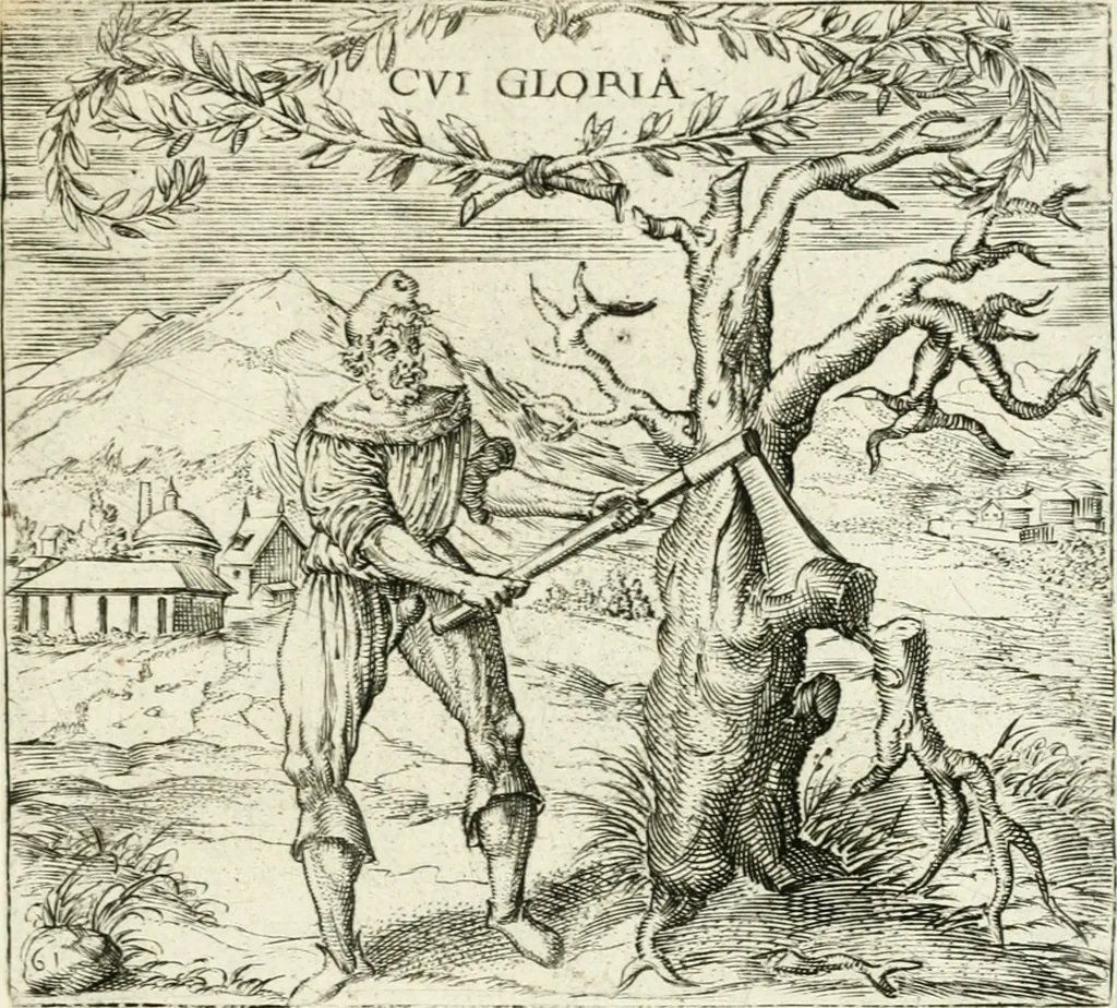 An illustration from Georgiae Montaneae, nobilis Gallae, Emblematvm Christianorvm centvria : cum eorundem Latina interpretatione = Cent emblemes chrestiens, 1584, leaf 262