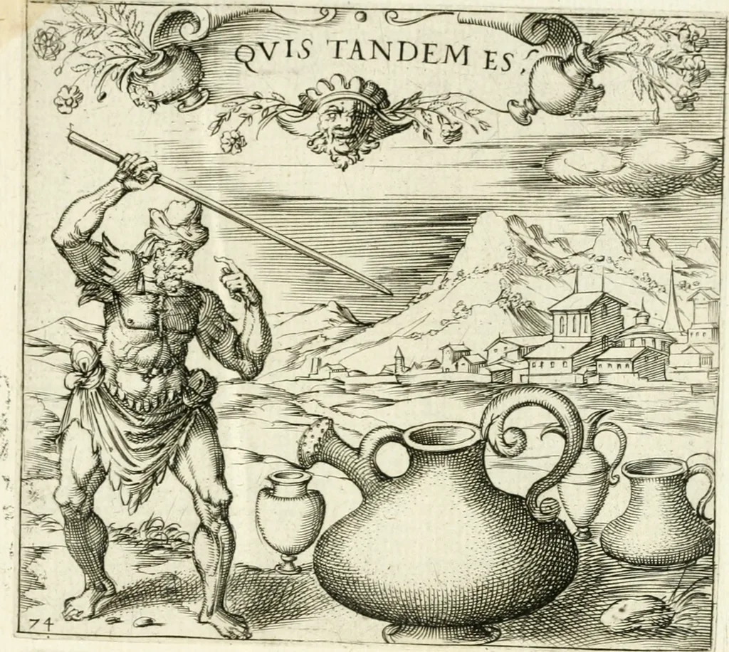 An illustration from Georgiae Montaneae, nobilis Gallae, Emblematvm Christianorvm centvria : cum eorundem Latina interpretatione = Cent emblemes chrestiens, 1584, leaf 314