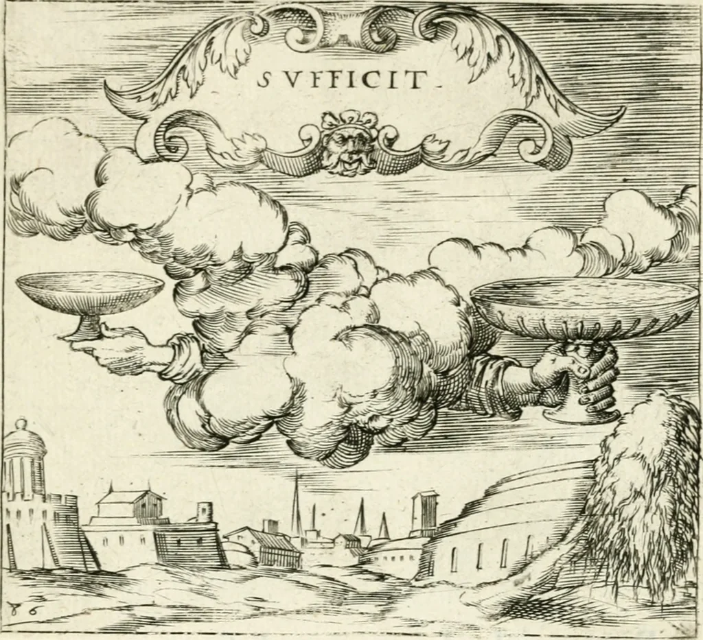 An illustration from Georgiae Montaneae, nobilis Gallae, Emblematvm Christianorvm centvria : cum eorundem Latina interpretatione = Cent emblemes chrestiens, 1584, leaf 362