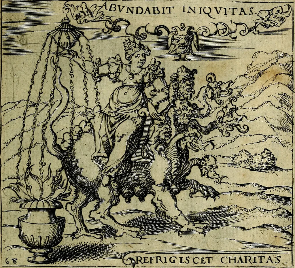 An illustration from Georgiae Montaneae, nobilis Gallae, Emblematum christianorum centuria : cum eorundem latina interpretatione = Cent emblemes chrestiens, 1584, leaf 146