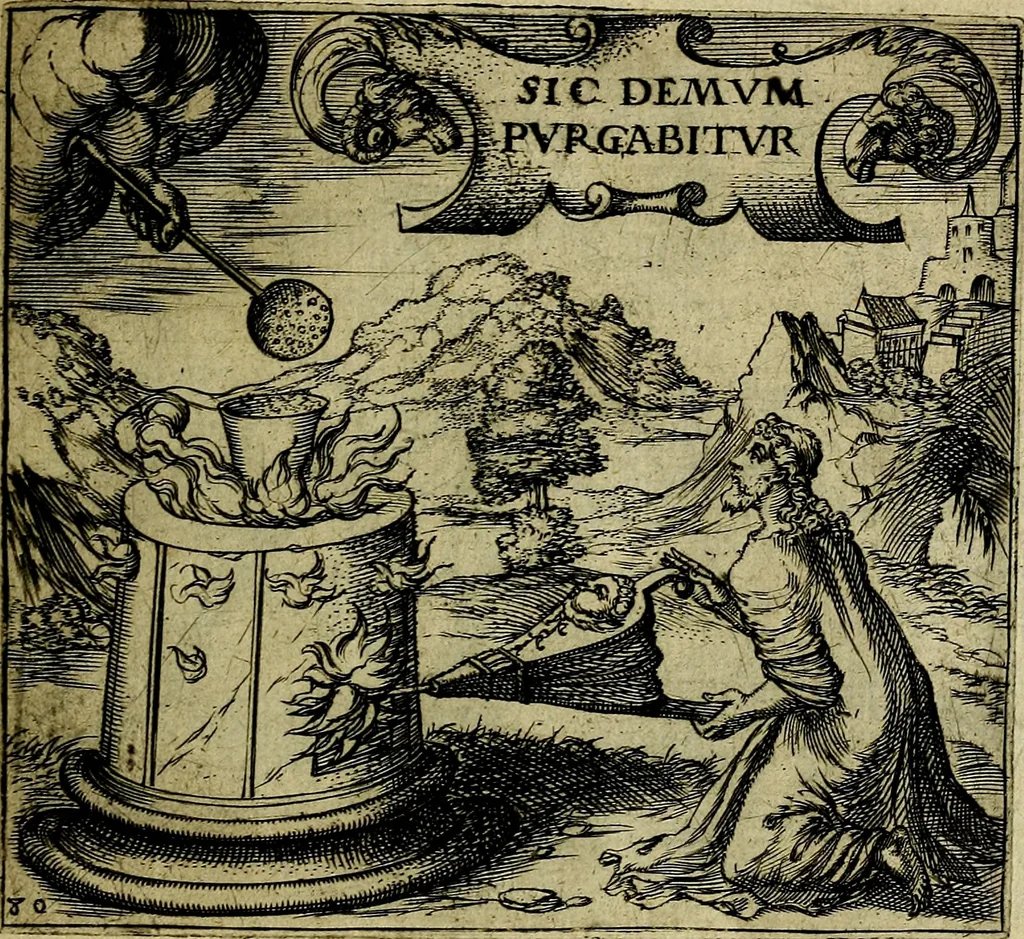 An illustration from Georgiae Montaneae, nobilis Gallae, Emblematum christianorum centuria : cum eorundem latina interpretatione = Cent emblemes chrestiens, 1584, leaf 170