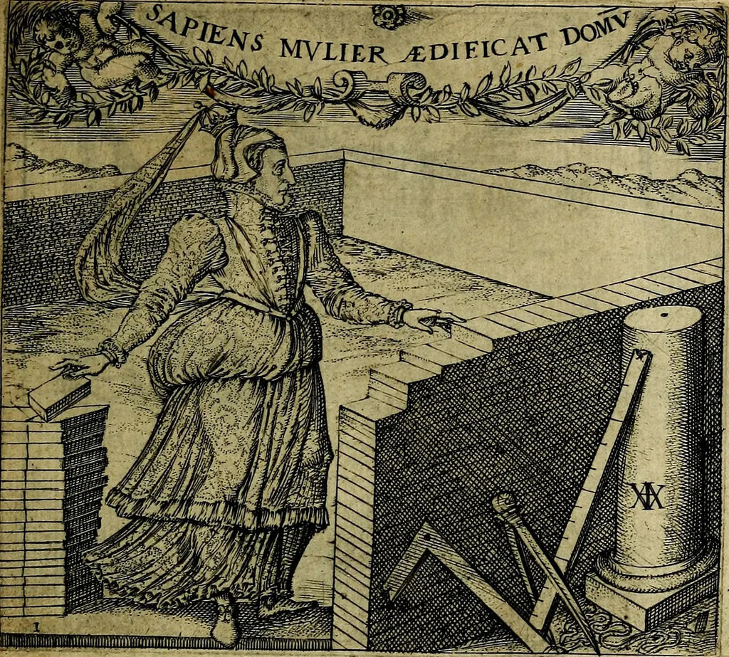 An illustration from Georgiae Montaneae, nobilis Gallae, Emblematum christianorum centuria : cum eorundem latina interpretatione = Cent emblemes chrestiens, 1584, leaf 18