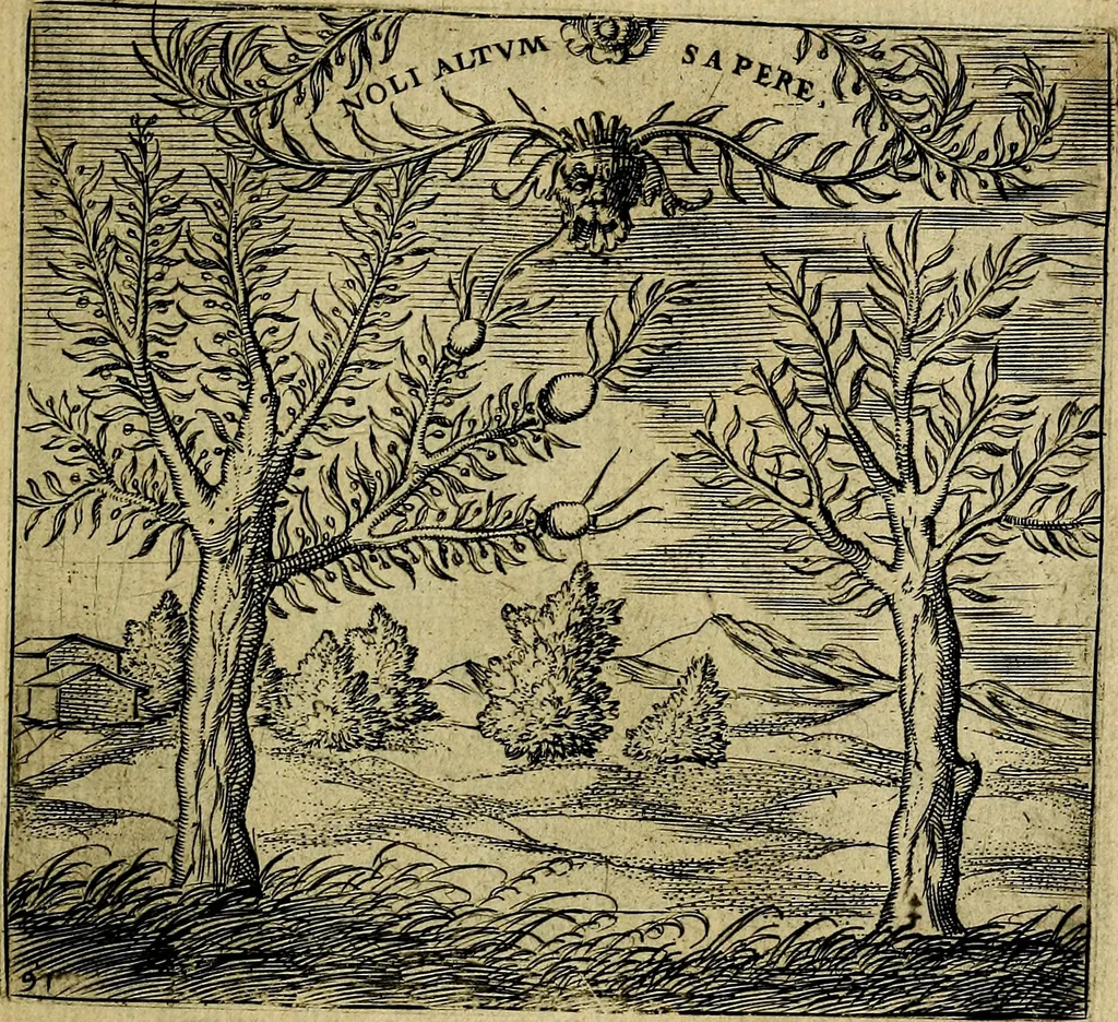 An illustration from Georgiae Montaneae, nobilis Gallae, Emblematum christianorum centuria : cum eorundem latina interpretatione = Cent emblemes chrestiens, 1584, leaf 192