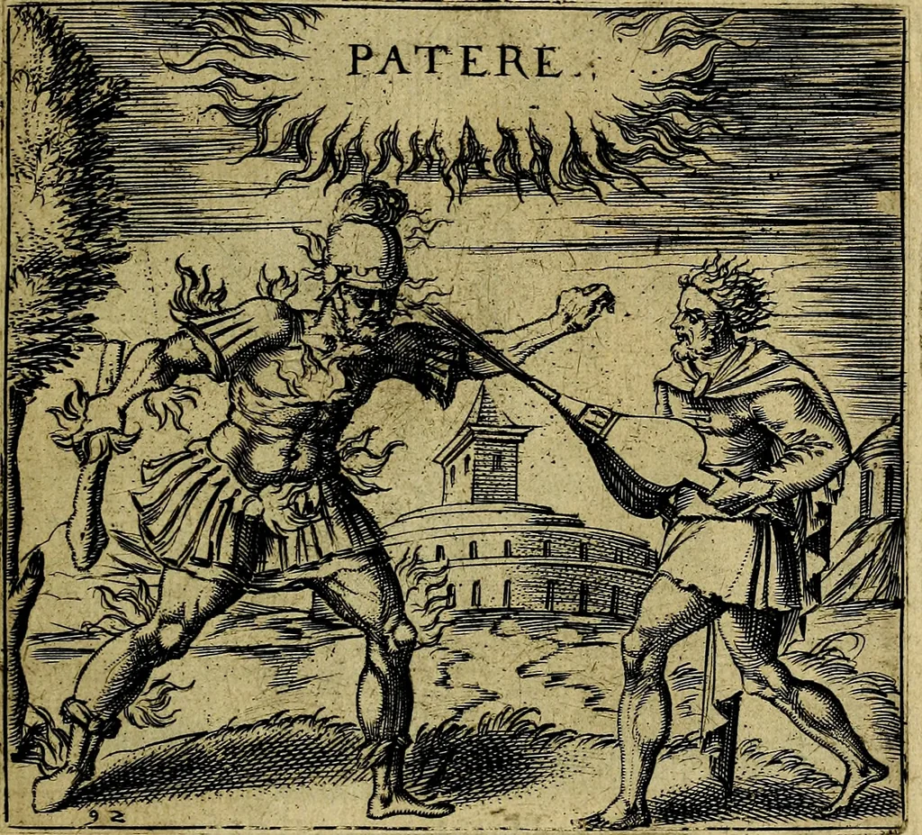 An illustration from Georgiae Montaneae, nobilis Gallae, Emblematum christianorum centuria : cum eorundem latina interpretatione = Cent emblemes chrestiens, 1584, leaf 194