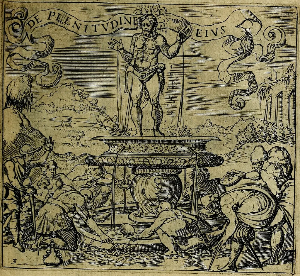 An illustration from Georgiae Montaneae, nobilis Gallae, Emblematum christianorum centuria : cum eorundem latina interpretatione = Cent emblemes chrestiens, 1584, leaf 22