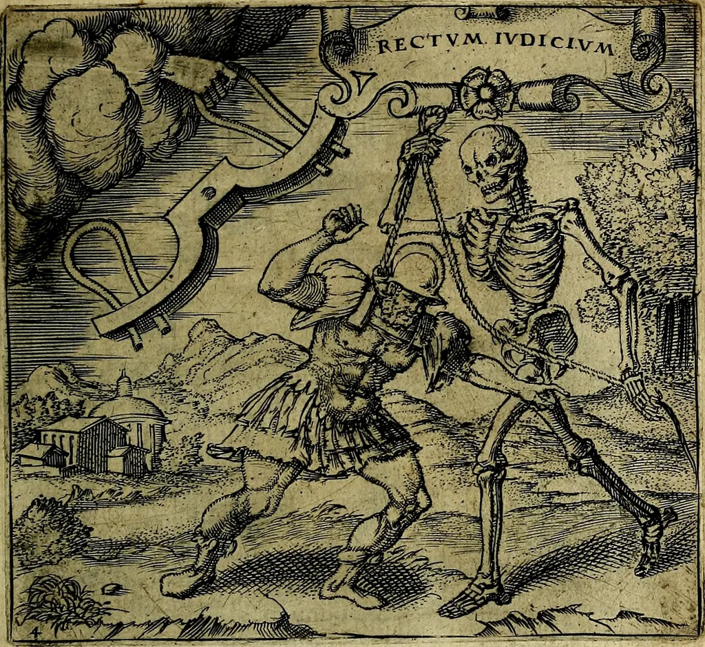 An illustration from Georgiae Montaneae, nobilis Gallae, Emblematum christianorum centuria : cum eorundem latina interpretatione = Cent emblemes chrestiens, 1584, leaf 24