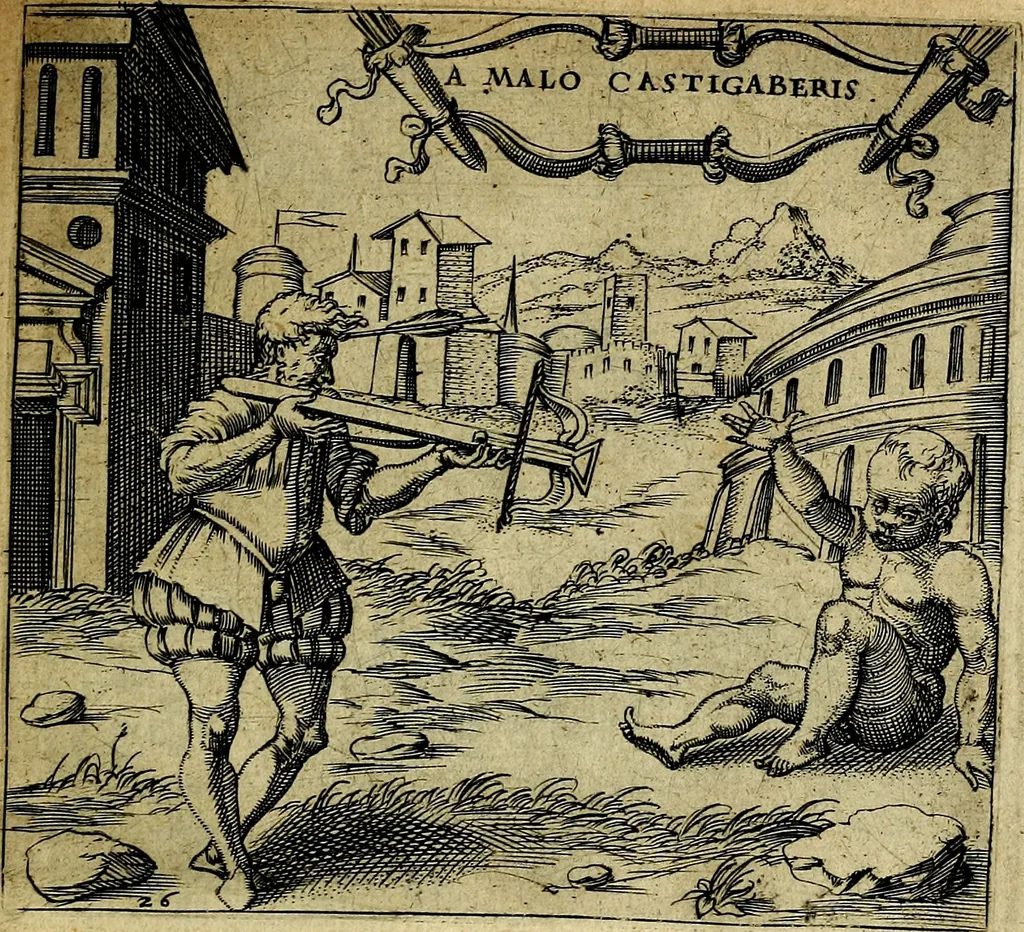An illustration from Georgiae Montaneae, nobilis Gallae, Emblematum christianorum centuria : cum eorundem latina interpretatione = Cent emblemes chrestiens, 1584, leaf 68
