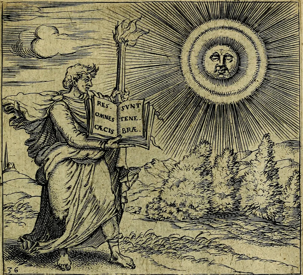 An illustration from Georgiae Montaneae, nobilis Gallae, Emblematum christianorum centuria : cum eorundem latina interpretatione = Cent emblemes chrestiens, 1584, leaf 86