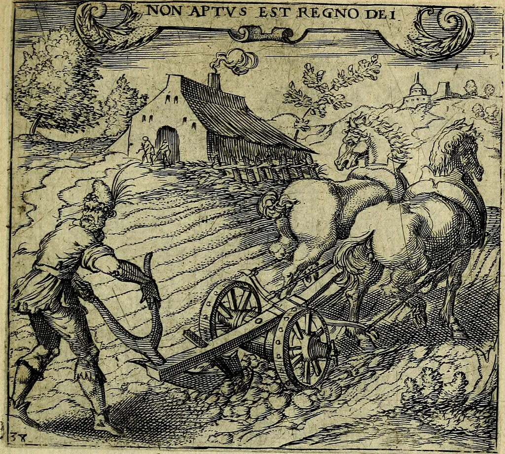 An illustration from Georgiae Montaneae, nobilis Gallae, Emblematum christianorum centuria : cum eorundem latina interpretatione = Cent emblemes chrestiens, 1584, leaf 90