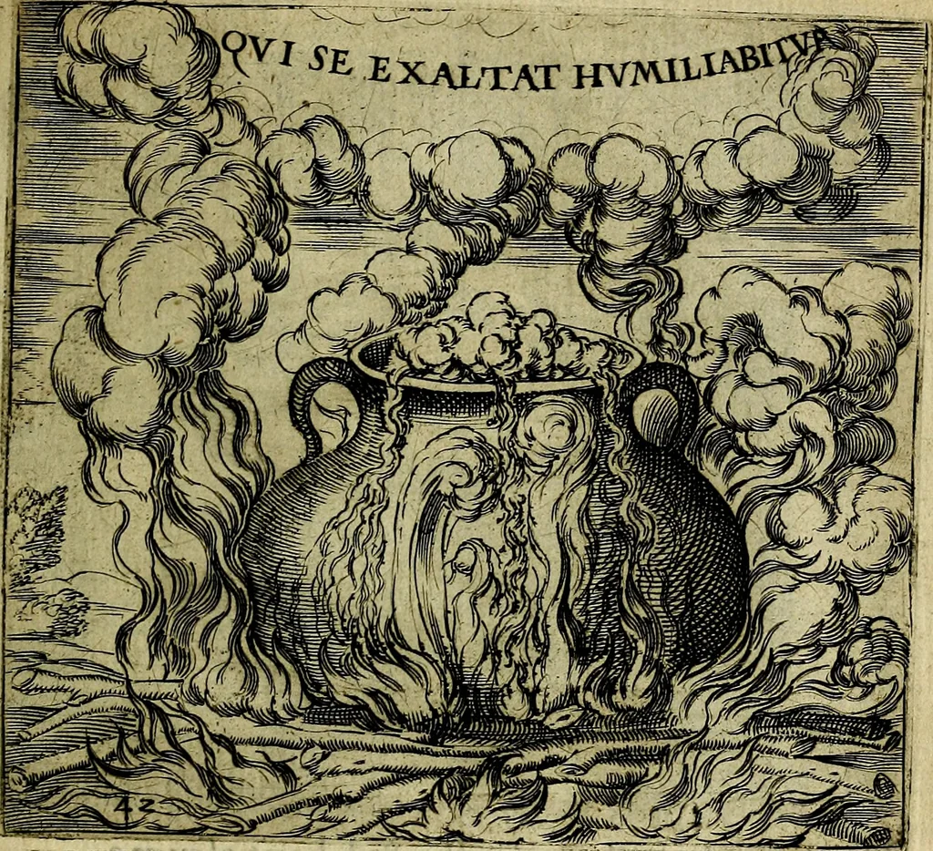 An illustration from Georgiae Montaneae, nobilis Gallae, Emblematum christianorum centuria : cum eorundem latina interpretatione = Cent emblemes chrestiens, 1584, leaf 98
