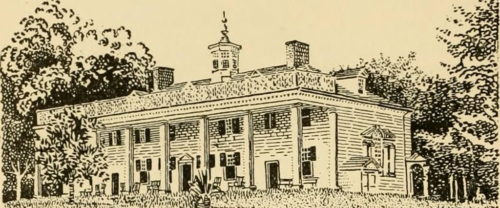 An illustration from Georgian : a pattern of spoons, forks and all other pieces of table flat ware is partly shown in this book, in which is also given an account of the chief events of the War of the Revolution and the acts of oppression which preceded and provoked it ; to which are added sundry pictures of places and things identified with this momentous conflict ..., 1899, leaf 34
