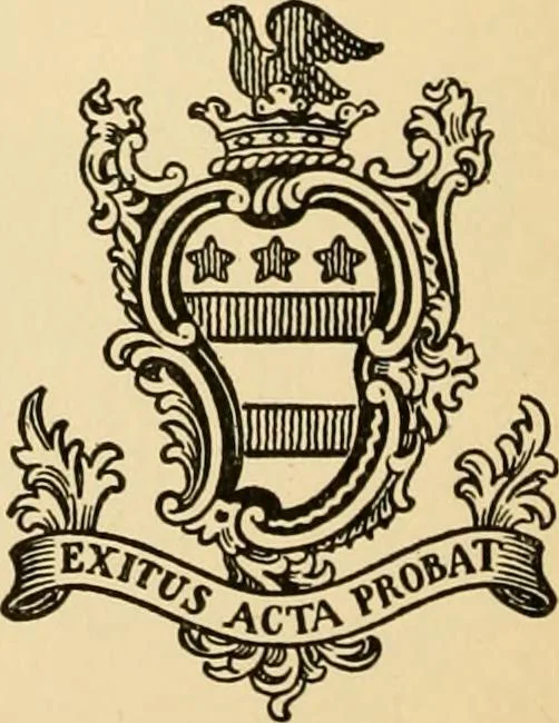 An illustration from Georgian : a pattern of spoons, forks and all other pieces of table flat ware is partly shown in this book, in which is also given an account of the chief events of the War of the Revolution and the acts of oppression which preceded and provoked it ; to which are added sundry pictures of places and things identified with this momentous conflict ..., 1899, leaf 34