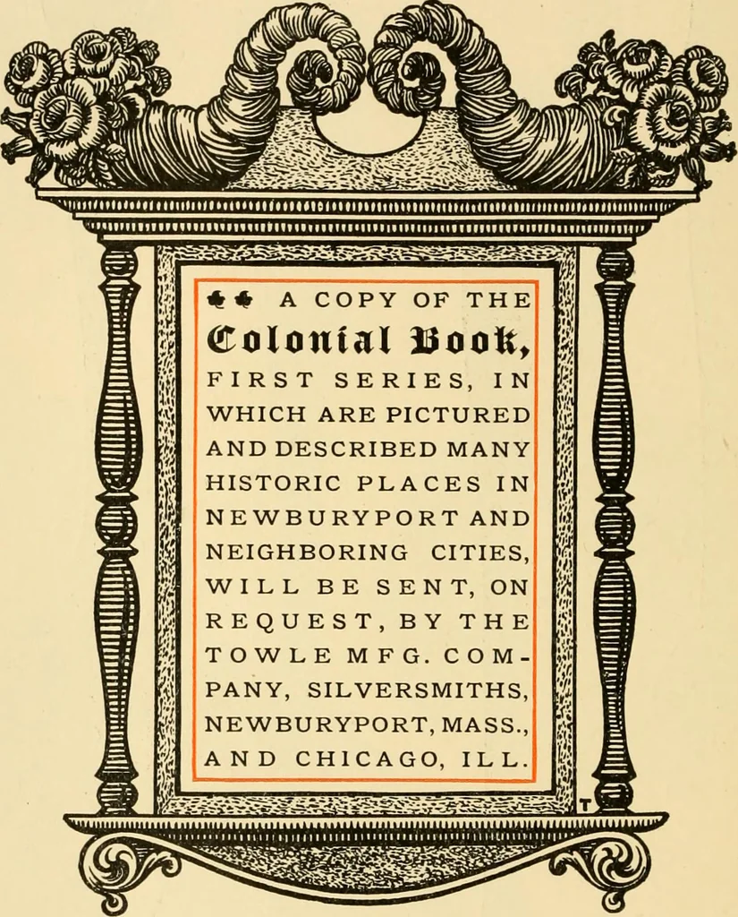 An illustration from Georgian : a pattern of spoons, forks and all other pieces of table flat ware is partly shown in this book, in which is also given an account of the chief events of the War of the Revolution and the acts of oppression which preceded and provoked it ; to which are added sundry pictures of places and things identified with this momentous conflict ..., 1899, leaf 68