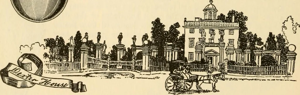 An illustration from Georgian : a pattern of spoons, forks and all other pieces of table flat ware is partly shown in this book, in which is also given an account of the chief events of the War of the Revolution and the acts of oppression which preceded and provoked it ; to which are added sundry pictures of places and things identified with this momentous conflict ..., 1899, leaf 72