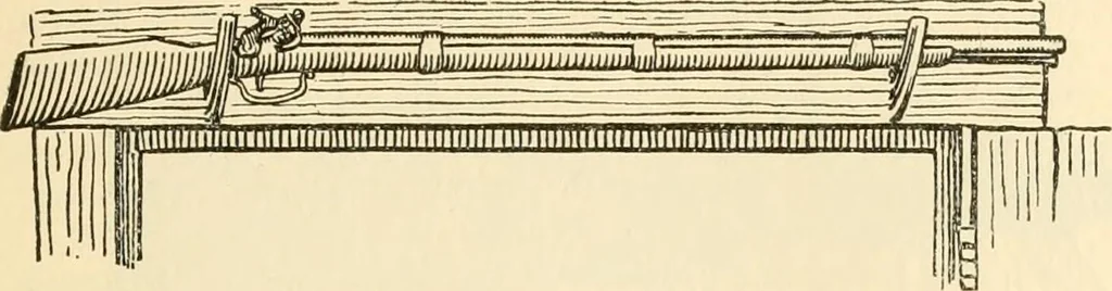 An illustration from Georgian : a pattern of spoons, forks and all other pieces of table flat ware is partly shown in this book, in which is also given an account of the chief events of the War of the Revolution and the acts of oppression which preceded and provoked it ; to which are added sundry pictures of places and things identified with this momentous conflict ..., 1899, leaf 73