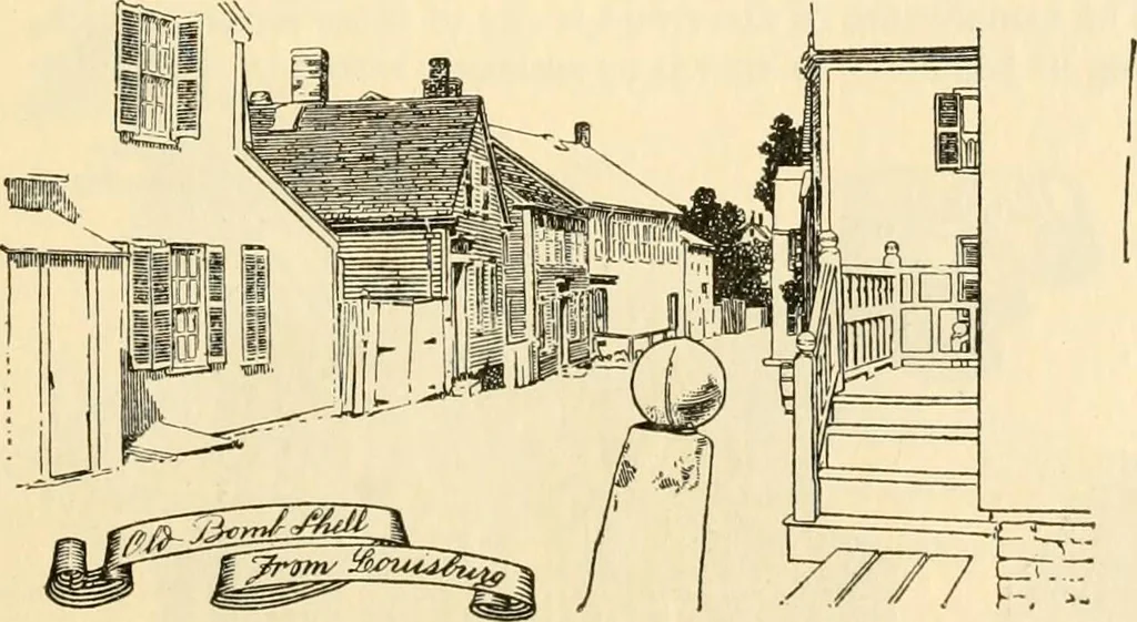 An illustration from Georgian : a pattern of spoons, forks and all other pieces of table flat ware is partly shown in this book, in which is also given an account of the chief events of the War of the Revolution and the acts of oppression which preceded and provoked it ; to which are added sundry pictures of places and things identified with this momentous conflict ..., 1899, leaf 73