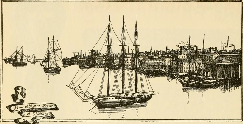 An illustration from Georgian : a pattern of spoons, forks and all other pieces of table flat ware is partly shown in this book, in which is also given an account of the chief events of the War of the Revolution and the acts of oppression which preceded and provoked it ; to which are added sundry pictures of places and things identified with this momentous conflict ..., 1899, leaf 74