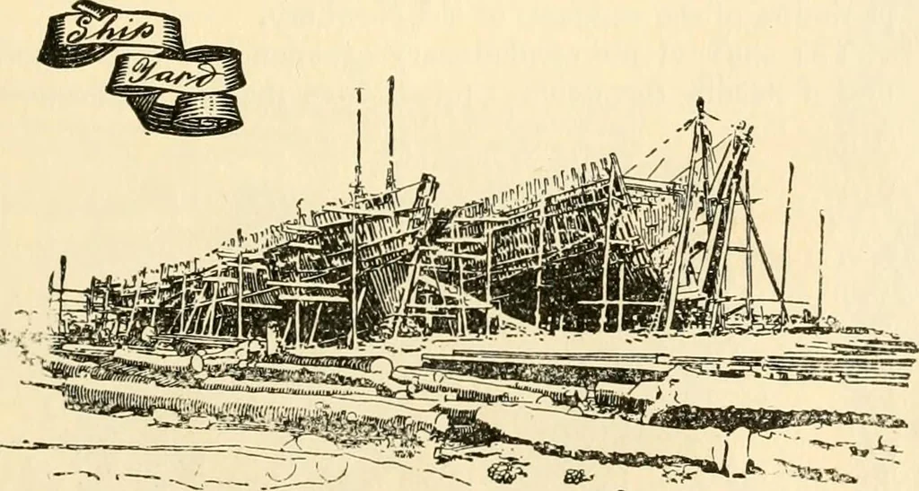 An illustration from Georgian : a pattern of spoons, forks and all other pieces of table flat ware is partly shown in this book, in which is also given an account of the chief events of the War of the Revolution and the acts of oppression which preceded and provoked it ; to which are added sundry pictures of places and things identified with this momentous conflict ..., 1899, leaf 75