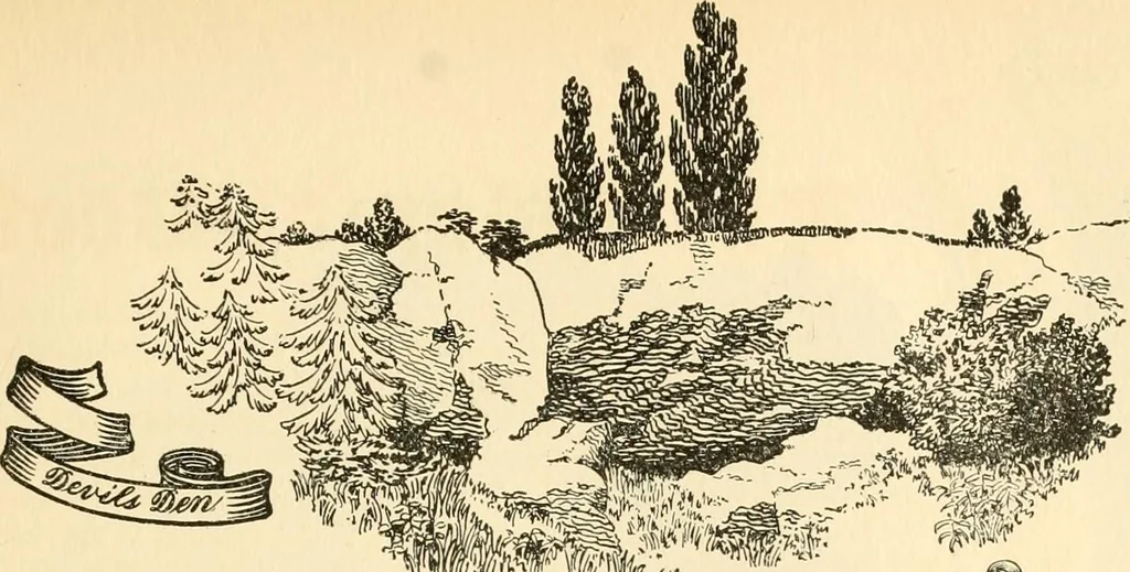 An illustration from Georgian : a pattern of spoons, forks and all other pieces of table flat ware is partly shown in this book, in which is also given an account of the chief events of the War of the Revolution and the acts of oppression which preceded and provoked it ; to which are added sundry pictures of places and things identified with this momentous conflict ..., 1899, leaf 79
