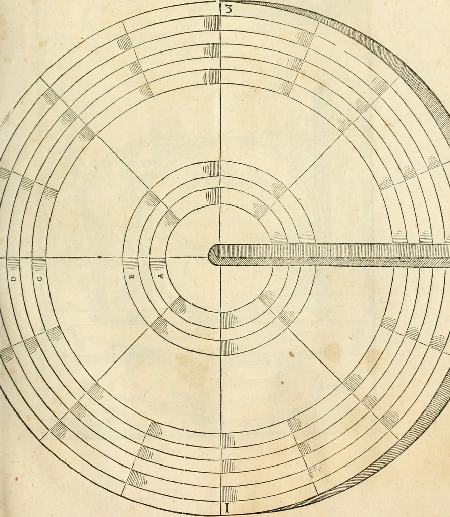 An illustration from Georgii Agricolae De re metallica libri XII. qvibus officia, instrumenta, machinae, ac omnia deni ad metallicam spectantia, non modo luculentissimè describuntur, sed & per effigies, suis locis insertas, adiunctis latinis, germanicis appellationibus ita ob oculos ponuntur, ut clarius tradi non possint. Eivsdem De animantibvs svbterraneis liber, ab autore recognitus: cum indicibus diuersis, quicqiuid in opere tractatum est, pulchré demonstrantibus, 1556, leaf 116