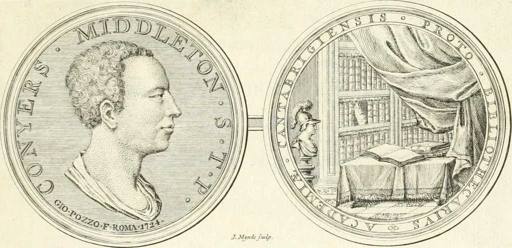 An illustration from Germana quaedam antiquitatis eruditae monumenta : quibus Romanorum veterum ritus varii tam sacri quam profani, tum Graecorum atque Aegyptiorum nonnulli illustrantur, 1745, leaf 10