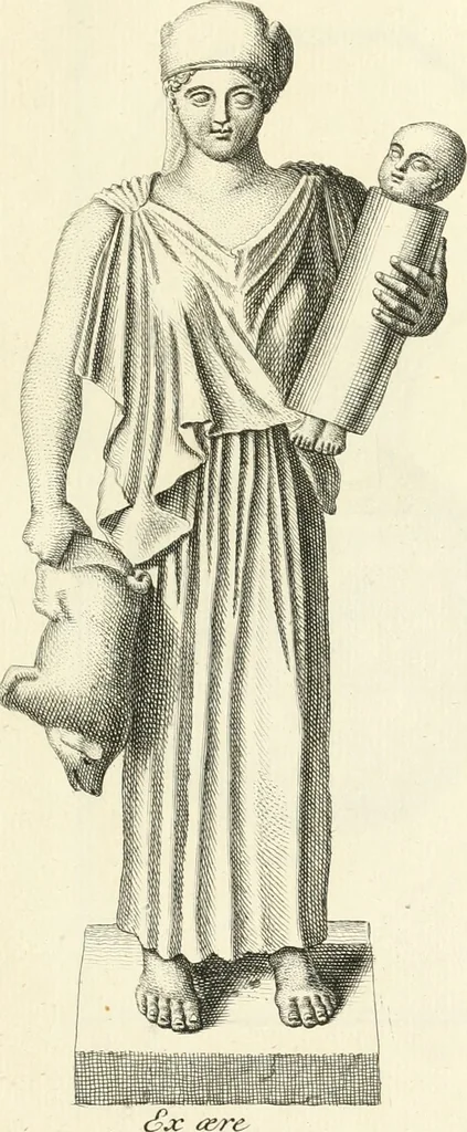 An illustration from Germana quaedam antiquitatis eruditae monumenta : quibus Romanorum veterum ritus varii tam sacri quam profani, tum Graecorum atque Aegyptiorum nonnulli illustrantur, 1745, leaf 296