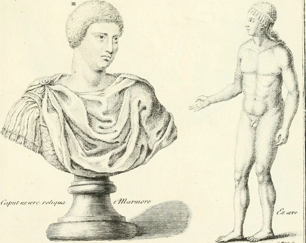An illustration from Germana quaedam antiquitatis eruditae monumenta : quibus Romanorum veterum ritus varii tam sacri quam profani, tum Graecorum atque Aegyptiorum nonnulli illustrantur, 1745, leaf 320