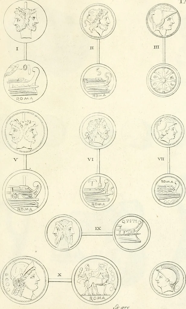 An illustration from Germana quaedam antiquitatis eruditae monumenta : quibus Romanorum veterum ritus varii tam sacri quam profani, tum Graecorum atque Aegyptiorum nonnulli illustrantur, 1745, leaf 330