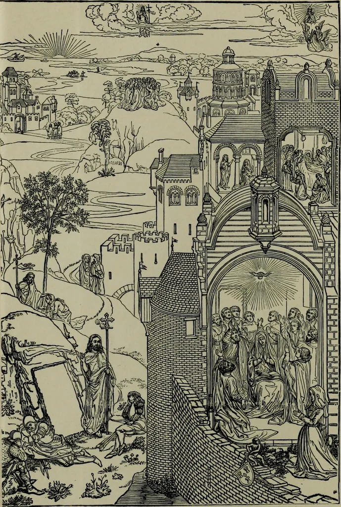 An illustration from German, Flemish and Dutch schools of painting : based on the handbook of Kugler, re-modelled by the late Prof. Dr. Waagen and thoroughly revised and in part re-written, 1904, leaf 145
