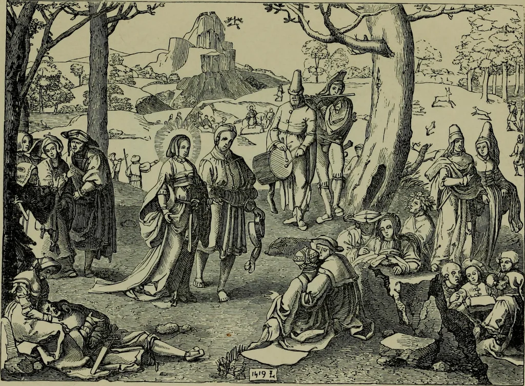An illustration from German, Flemish and Dutch schools of painting : based on the handbook of Kugler, re-modelled by the late Prof. Dr. Waagen and thoroughly revised and in part re-written, 1904, leaf 180