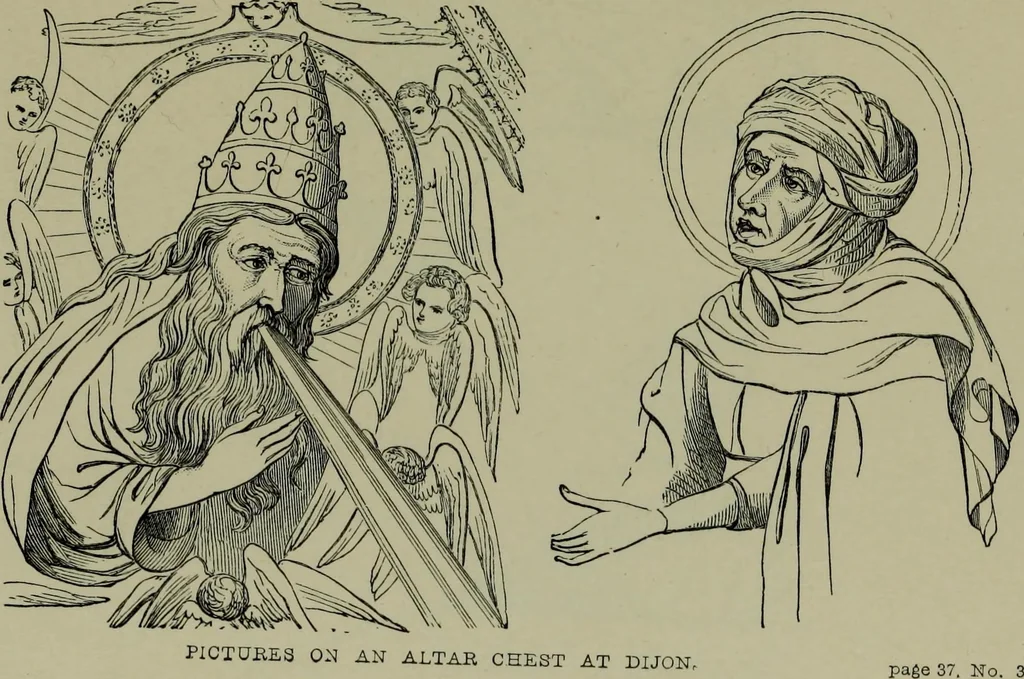 An illustration from German, Flemish and Dutch schools of painting : based on the handbook of Kugler, re-modelled by the late Prof. Dr. Waagen and thoroughly revised and in part re-written, 1904, leaf 61