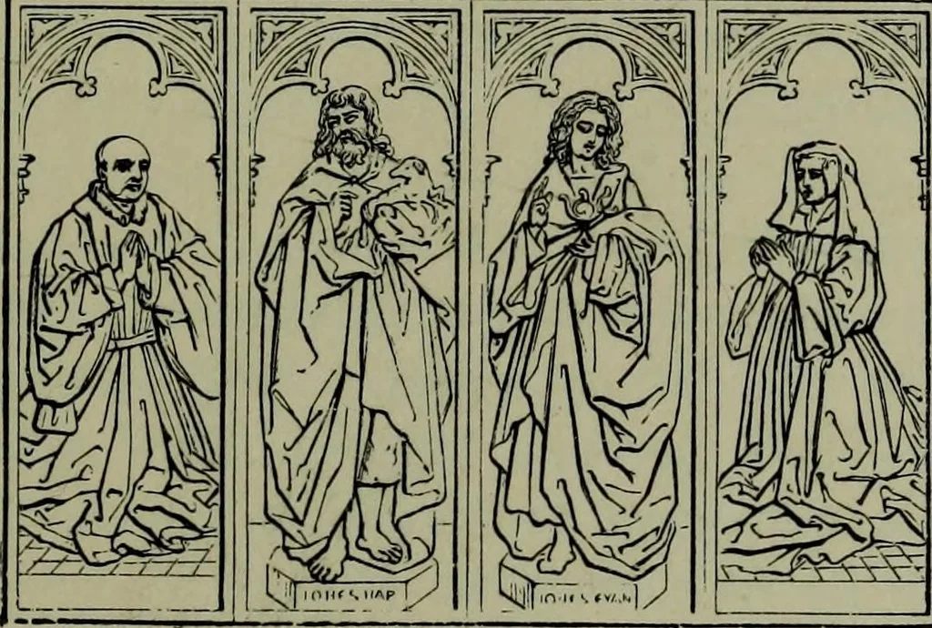An illustration from German, Flemish and Dutch schools of painting : based on the handbook of Kugler, re-modelled by the late Prof. Dr. Waagen and thoroughly revised and in part re-written, 1904, leaf 95
