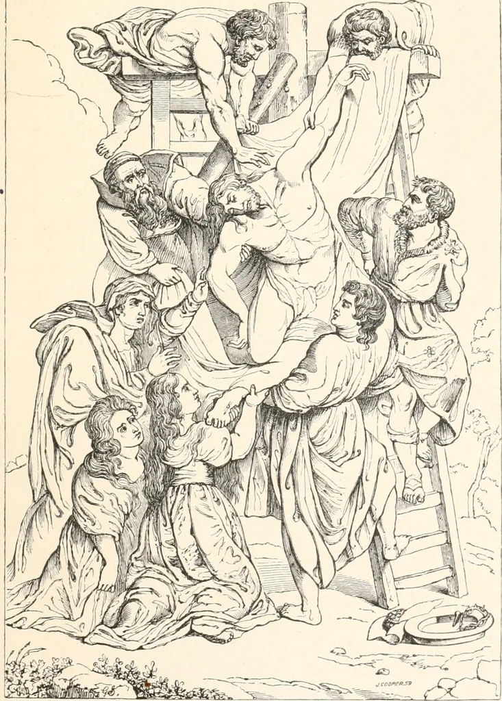 An illustration from German, Flemish and Dutch schools of painting : based on the handbook of Kugler, re-modelled by the late Prof. Dr. Waagen and thoroughly revised and in part re-written, 1904, leaf 23