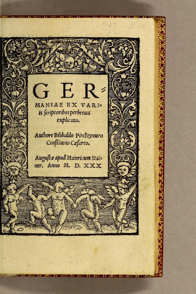 An illustration from Germaniae ex variis scriptoribus perbreuis explicatio., 1530, leaf 9