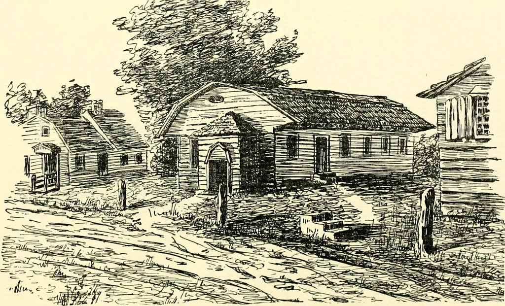 An illustration from The German sectarians of Pennsylvania : a critical and legendary history of the Ephrata Cloister and the Dunkers, 1899, leaf 136