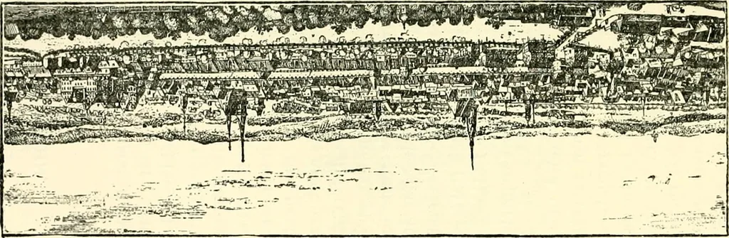 An illustration from The German sectarians of Pennsylvania : a critical and legendary history of the Ephrata Cloister and the Dunkers, 1899, leaf 138