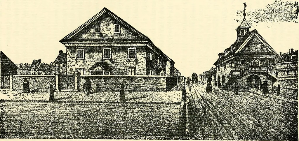 An illustration from The German sectarians of Pennsylvania : a critical and legendary history of the Ephrata Cloister and the Dunkers, 1899, leaf 221