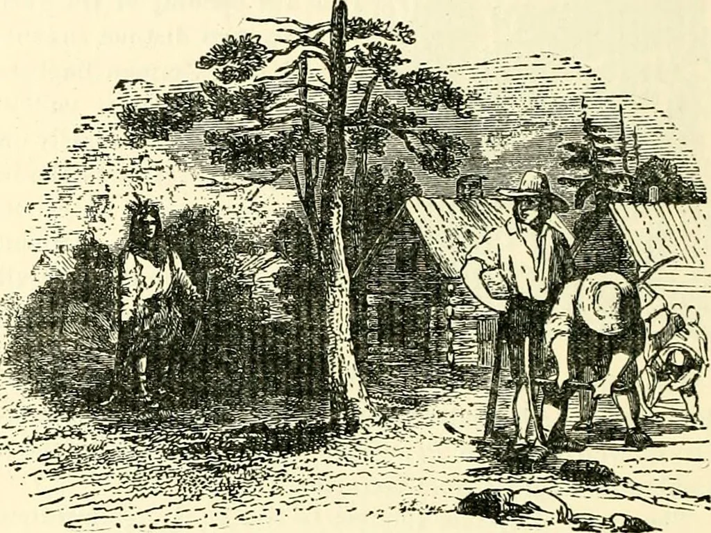 An illustration from The German sectarians of Pennsylvania : a critical and legendary history of the Ephrata Cloister and the Dunkers, 1899, leaf 250