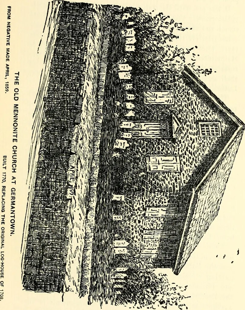 An illustration from The German sectarians of Pennsylvania : a critical and legendary history of the Ephrata Cloister and the Dunkers, 1899, leaf 283